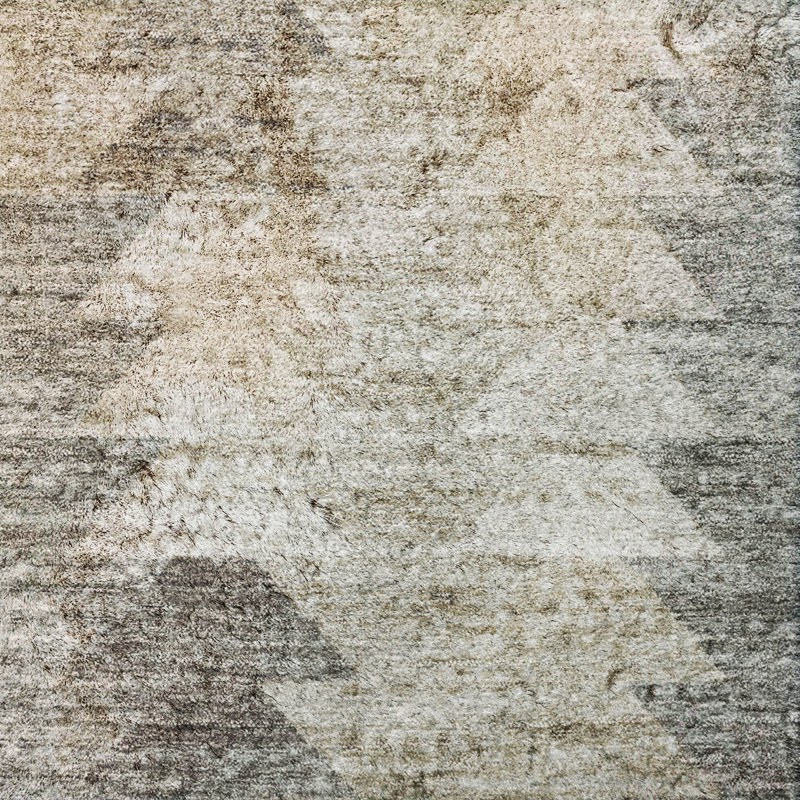 Tapis à poil long de qualité supérieure lavable à la machine ADS632, Taupe, 3' x 5'