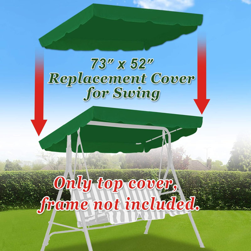 Auvent de remplacement pour balancelle, Vert