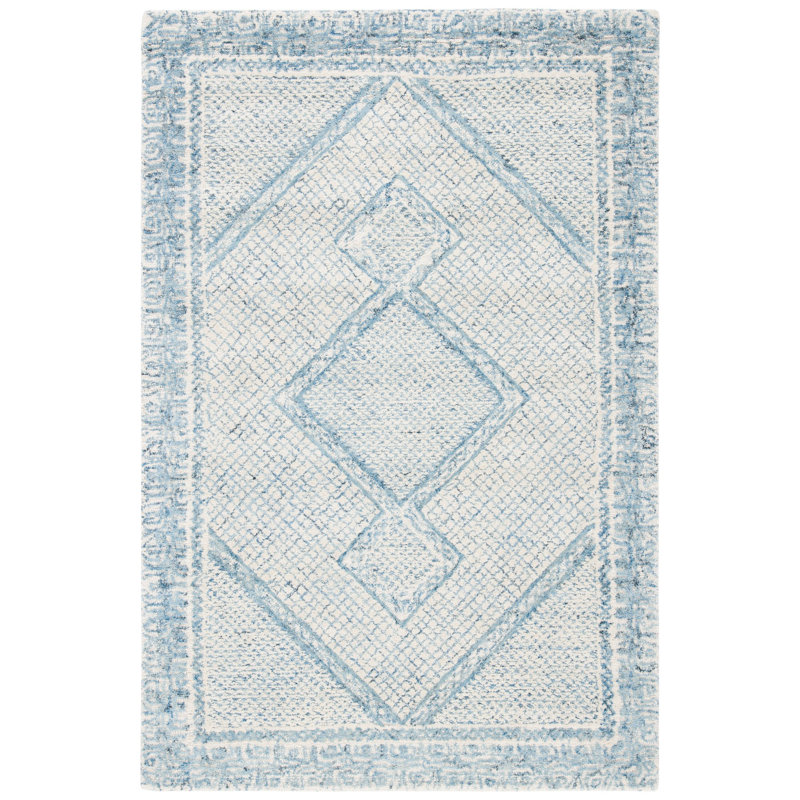 Corey Hand Tufted Wool Geometric Rug, Rectangle 3' x 5'