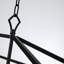 6-light Black Farmhouse Linear Lantern Chandelier