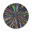 Fireworks Black Vegan Leather Round Coasters-1750721279