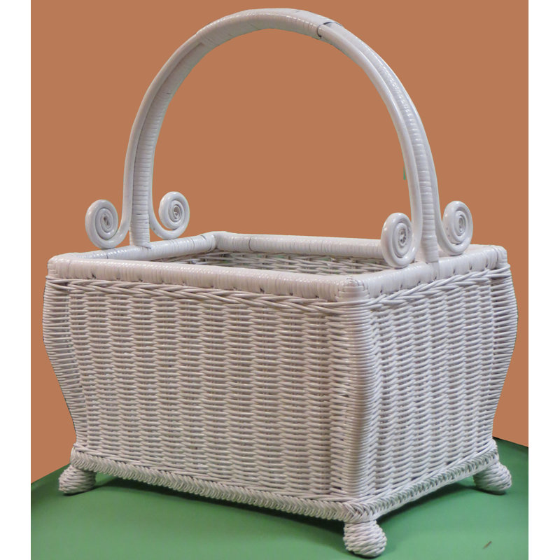 Wyman Wicker Free Standing Magazine Rack