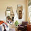 Miroir d'appoint mural moderne moderne avec cadre en métal doré, 39 po x 18 po-1535583155-1535583159