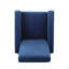Fauteuil inclinable Arvin à dossier bas et pieds hauts en métal-577890375