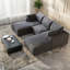 Canapé Compression Cloud, canapé de maison modulaire en velours côtelé de 102 pouces