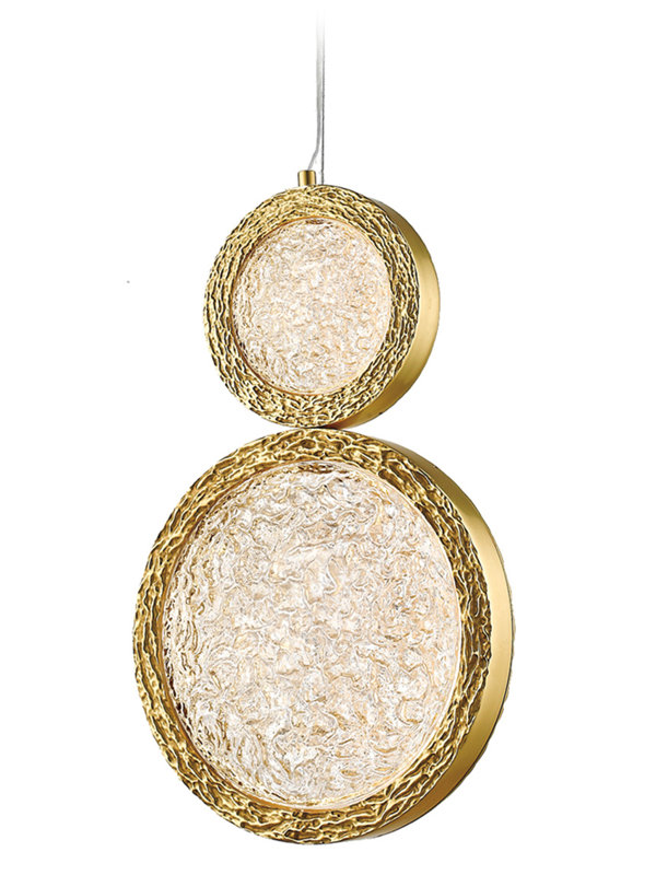 Bottega LED Pendant, Polished Brass