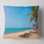Coussin imprimé plage bleue avec palmiers-30728207-30728211