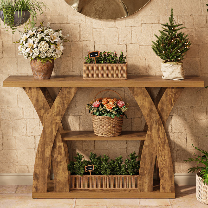 Table basse en bois Farmhouse, Brun clair