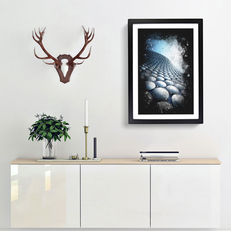The Bullring in Birmingham - Framed Print, 45cm H x 33cm W x 2cm D, Black Framed