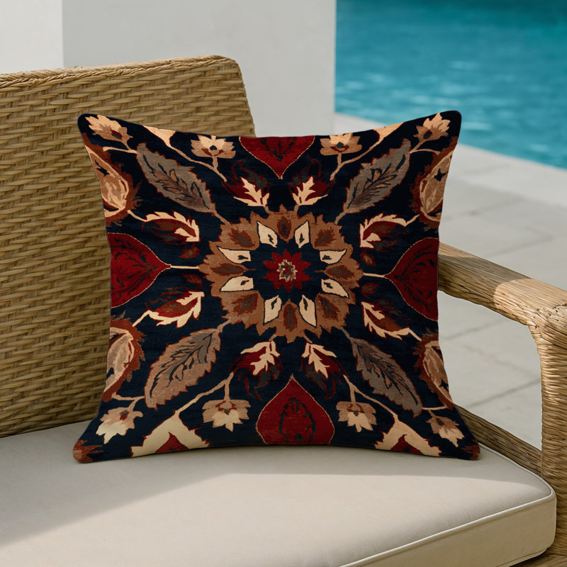 Coussin intérieur et extérieur, Carré 18 po, Melon persan