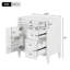 Meuble-lavabo de salle de bain 30 po sans lavabo supérieur, armoire de rangement moderne avec 2 tiroirs et un tiroir basculant-114497760