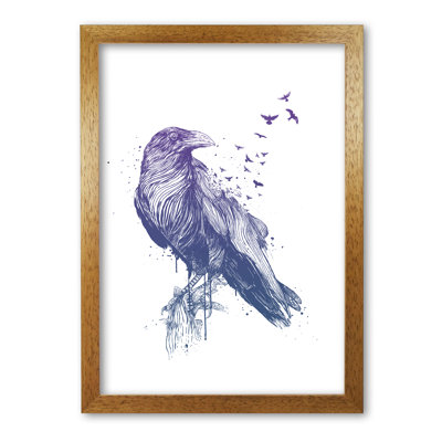 Born To Be Free Raven by Mercedes Lopes Charro - Print