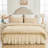 Cotton Ruffles Wrap Around Bed Skirts 17" Drop with Adjustable Elastic-135243473-135243474