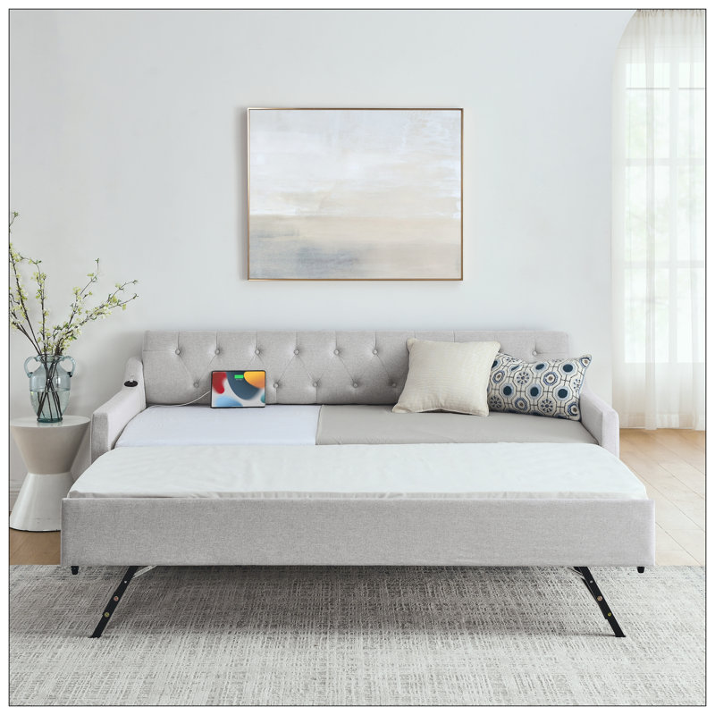 Lit pour chambre à coucher, Beige