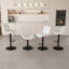 Ensemble de 2 tabourets de bar pivotants à hauteur réglable, dossier ergonomique et tissu tricoté doux pour la cuisine, le bar et la salle à manger-793712707