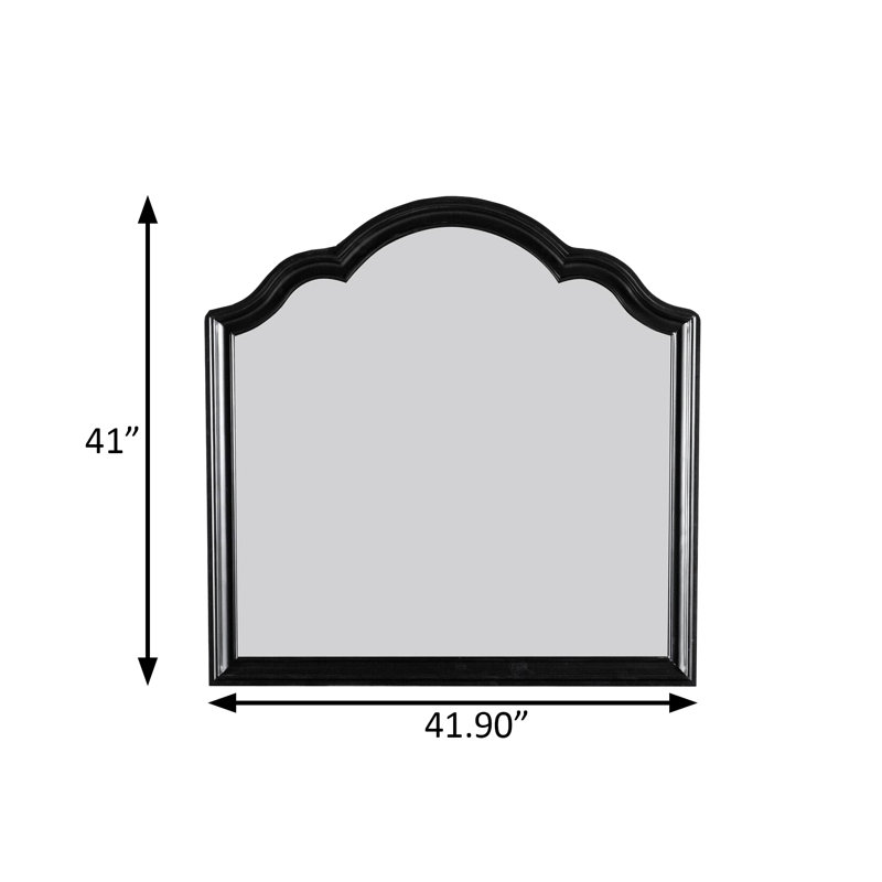Miroir Glam 41,9 ", noir, Noir