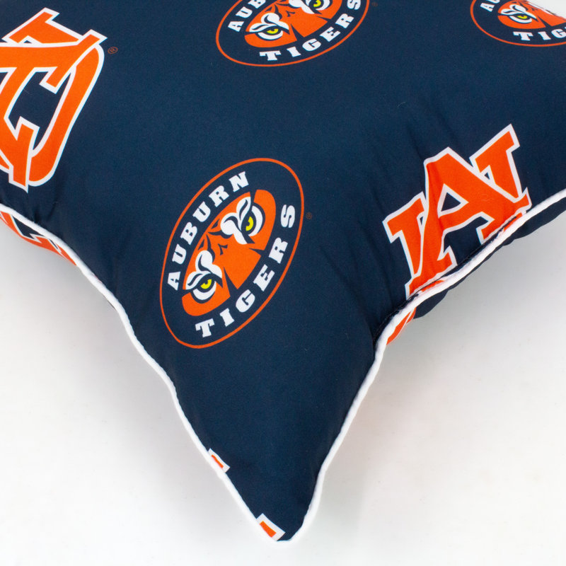 NCAA Square Pillow Cover & Insert, Auburn