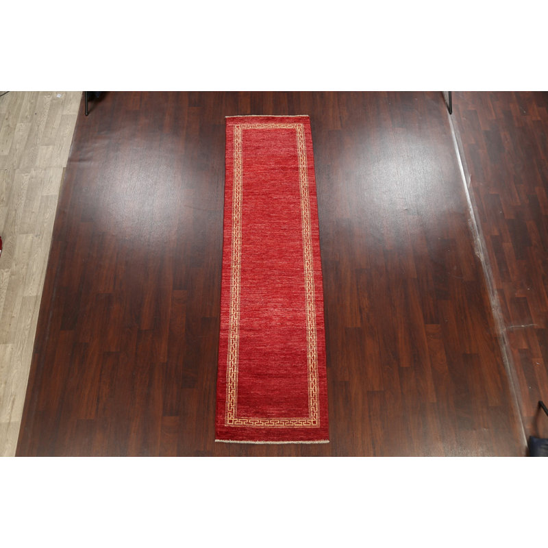 Tapis de couloir oriental contemporain Gabbeh 3 x 10