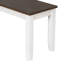 Ensemble de table de salle à manger de style rustique 6 pièces avec 4 chaises ergonomiques et un banc