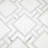 Ackland Calabria Frost Portico 11 in. x 13 in. Polished Marble Mosaic Floor and Wall Tile