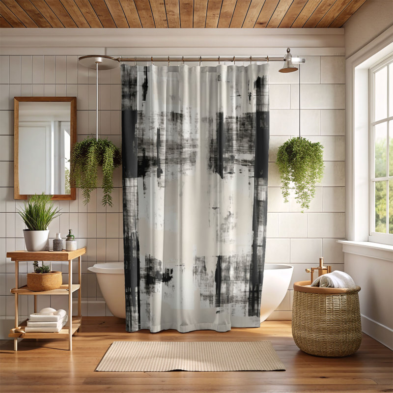 Tartan Relics - Rideau de douche Premium, H 74 po x l 71 po