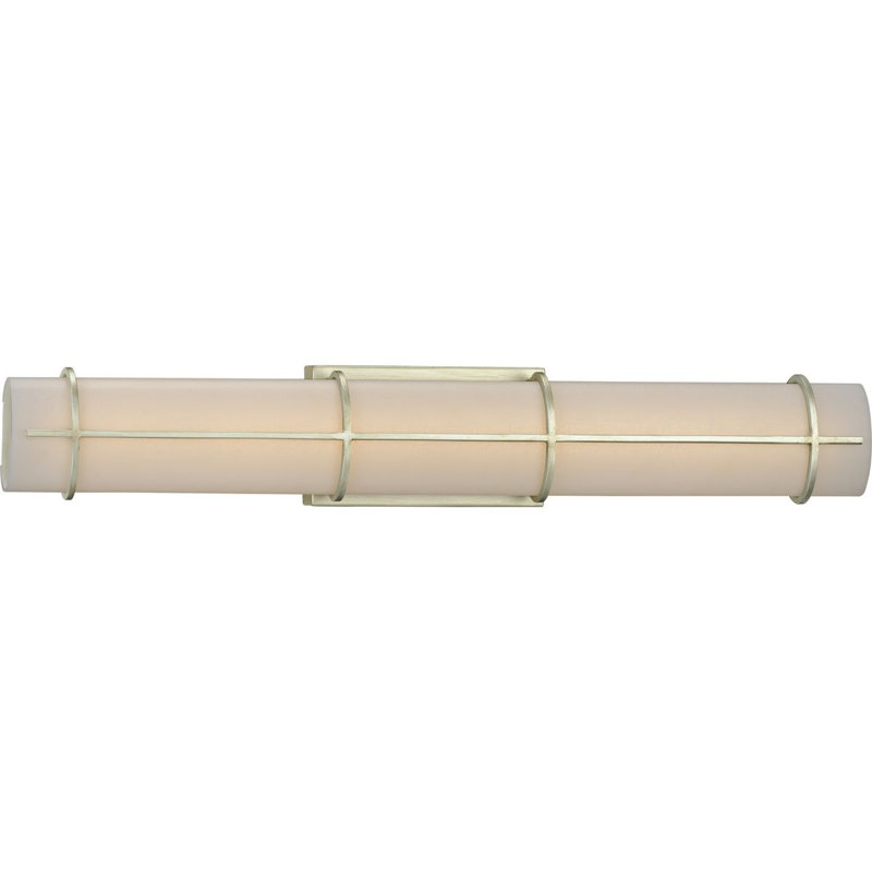 Grid LED Steel LED Flush Mounted Sconce, Silver Ridge