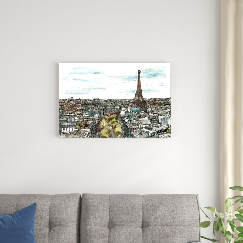 Après-midi européen I, H 20 po x l 30 po x P 1,25 po