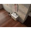 Meuble-lavabo mural 32 po avec lavabo en céramique et panneau plat en PVC, 2 portes à fermeture douce et 1 tiroir, emballage KD, panneau de particules-1824432291