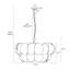 Nolia 8-Light Dimmable Chandelier With Art Deco Accents
