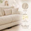 Canapé modulaire en chenille 3 pièces Light Coffee-1117917641