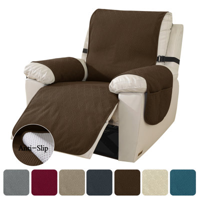 Housses de fauteuil inclinables imperméables, housses de canapé inclinables à carreaux monoplaces, housse de canapé en tissu jacquard pour enfants