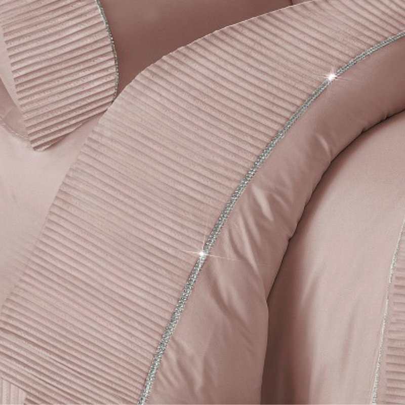 Cotton Blend No Pattern Duvet Cover Set with Pillowcases Included