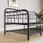 Metal Daybed Frame with Trundle, Heavy Duty Steel Slat Support Sofa Bed
