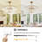 Kacee 6 - Light Crystal and Iron Tiered Chandelier