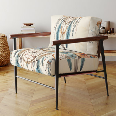 Fauteuil décoratif bleu sarcelle Dreamcatcher Vintage Whispers