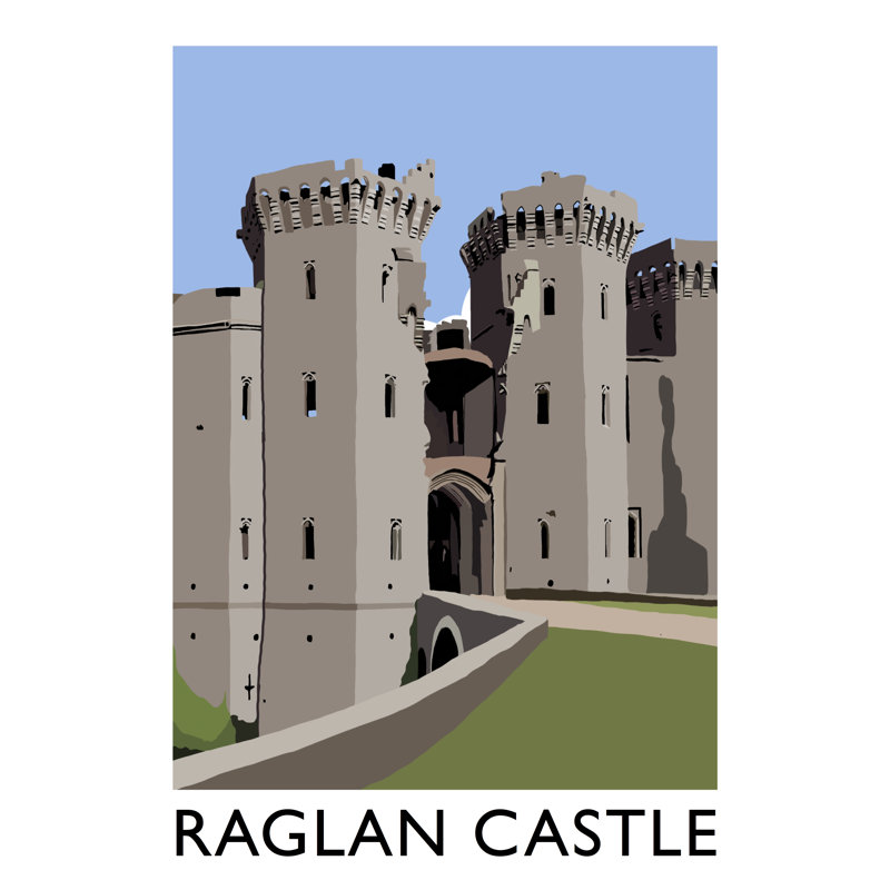 'Raglan Castle' by Richard O'Neil - Print, No Frame, 40 cm H x 30 cm W x 1 cm D
