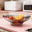 Grand bol à fruits en cristal avec motif floral élégant - Décoration de cuisine durable sans plomb pour les fruits, les collations et la présentation de la maison-1828008607