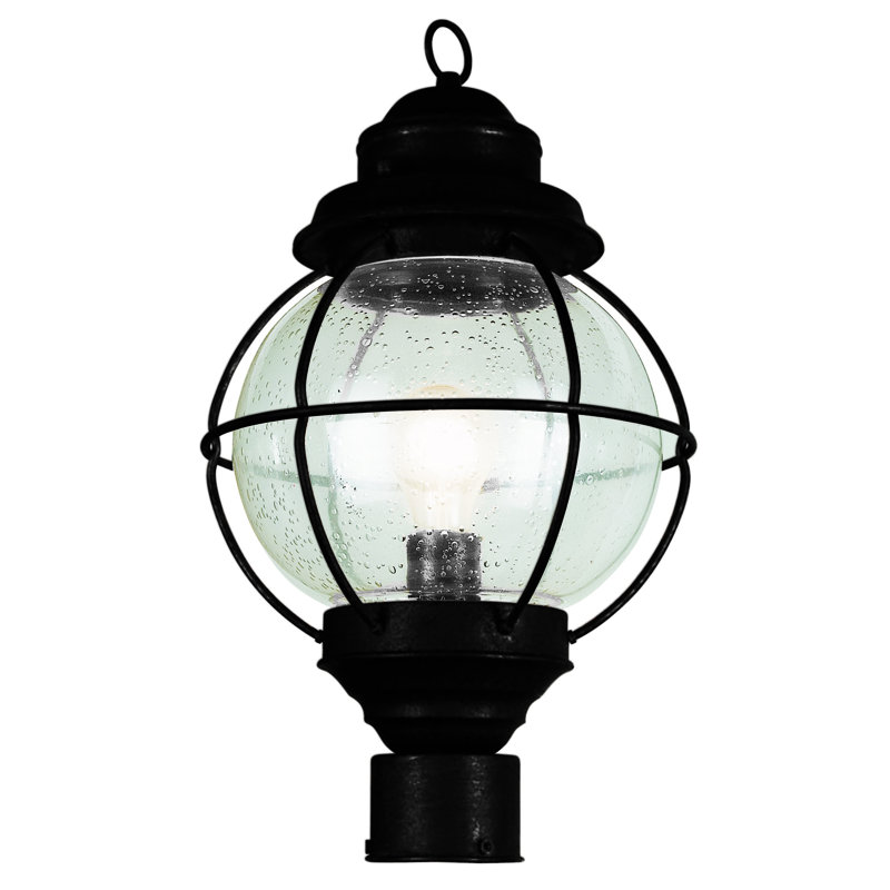 Tête de lanterne 1 lumière Basham, Noir, H 19 po x l 10 po