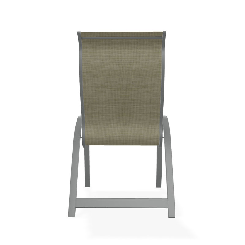 Aruba 1 Outdoor Dining Armchair, Textured Graphite, Bristol Taupe Sunbrella®