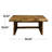 Villicana Teak Wood Handmade Live Edge Top Brown Coffee Table