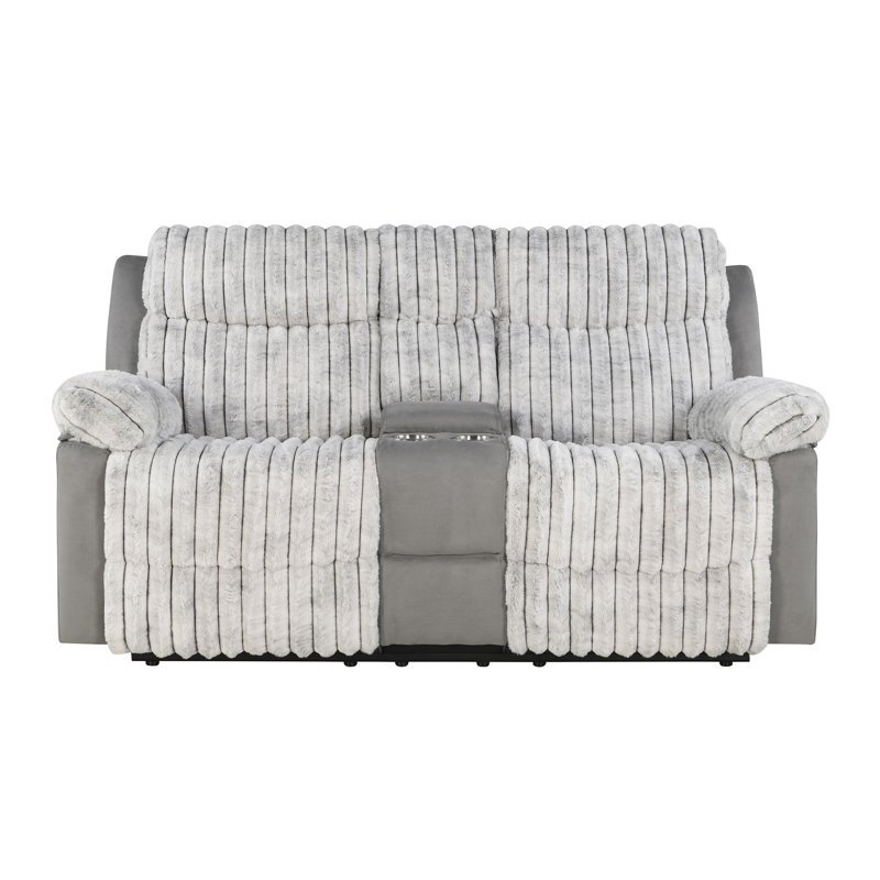 Canapé inclinable et causeuse Yardley U6028, Gris