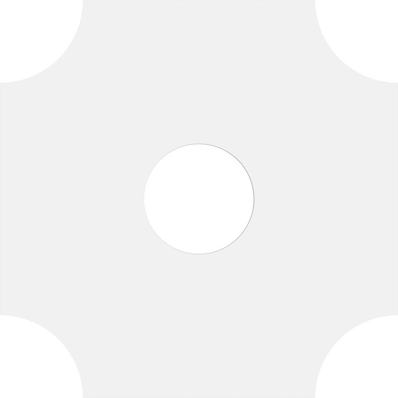 18"OD x 5"ID x 5 3/8"C x 1"P Haus Architectural Grade PVC Contemporary Ceiling Medallion, 1" H x 18" W x 18" D