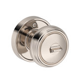 Bremerton Keyed Entry Knob with Recessed Round Rose in Matte Black