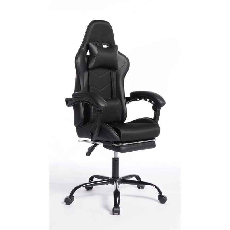 Fauteuil de jeu ergonomique E-Sports avec cuir PU, éponge moulée et massage intégré pour un confort et une sécurité ultimes