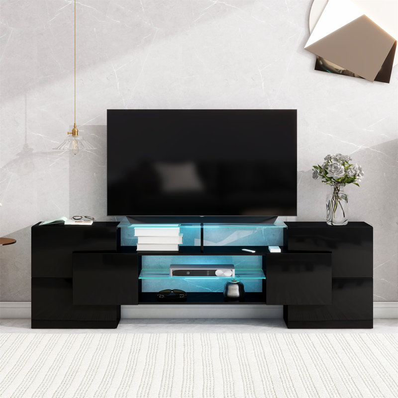 Faylyn TV Stand for TVs, Black