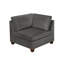Ensemble de canapé modulaire en chenille gris modulaire 7 pièces
