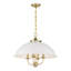Monterey 4-Light Hubbs in White and Warm Brass-2127650411