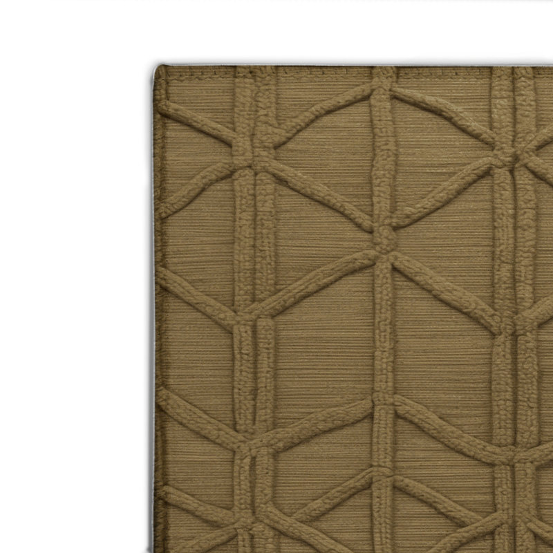 Tapis brun intérieur et extérieur Trellis, Rectangle 4pi x 6 pi
