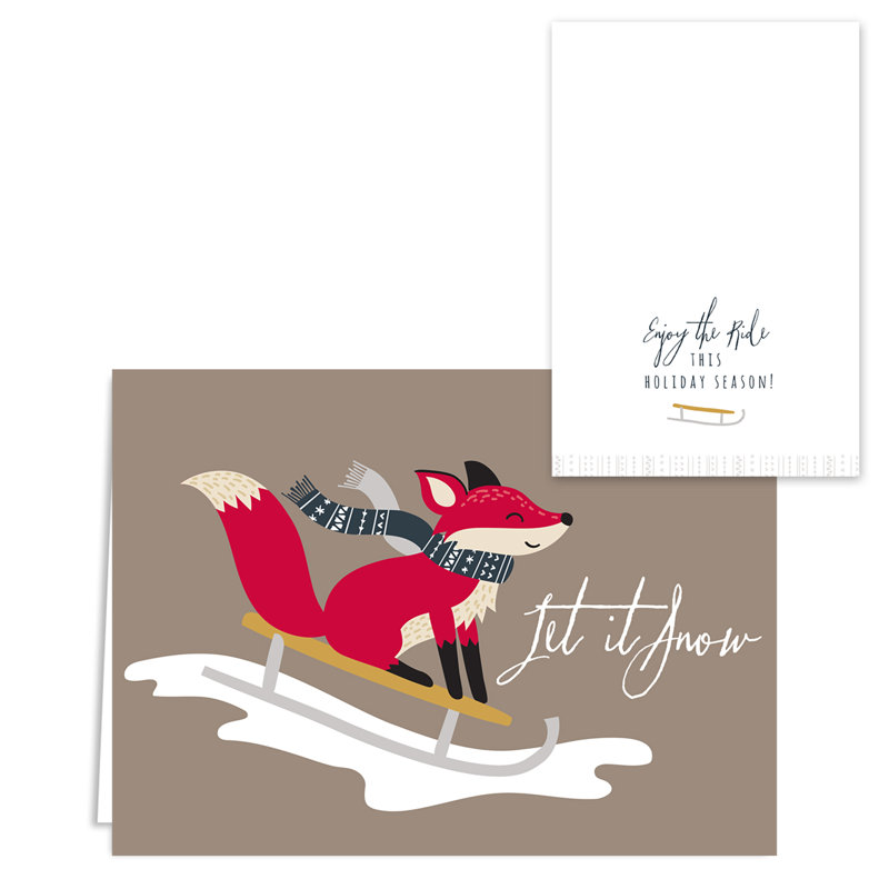 Ensemble de cartes des fêtes