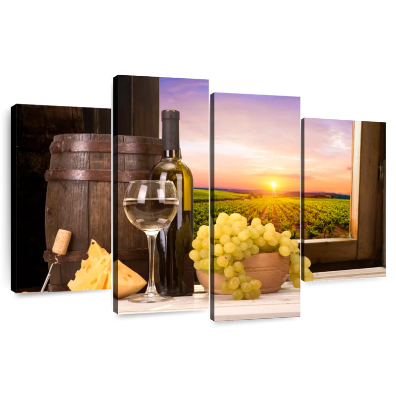Wine Glass Sunset, H 22 po x l 36 po